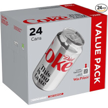 Diet Coke Can Cola, Box 330 ml (Pack of 24)