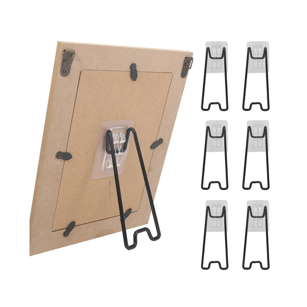 6 Pcs Picture Frame Bracket, Picture Frame Easel Bracket, With Self-Adhesive For 5.9 To 10.2 Inch Picture Frame Easel 6033968116838