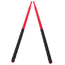 15Paren Bass En Jazz Drumsticks Rood Nylon Met Antislip Voor Praktijk