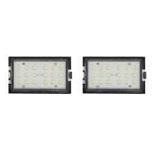 2 Stuks Kentekenplaatverlichting LED Witte Lampen voor Land Sport L320 3 4 LR3 LR4 Freelander 2