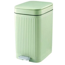Small Trash Can with Lid with Foot Pedal and Push- Lid Small Bathroom Trash Can Ultra-Thin Pedal Trash Can
