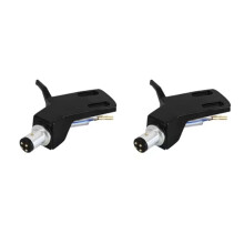2Piece Turntable Headshell Record Player Needle Stand Replacement Technica Headshell Durable Pointer Cartridges Stylus