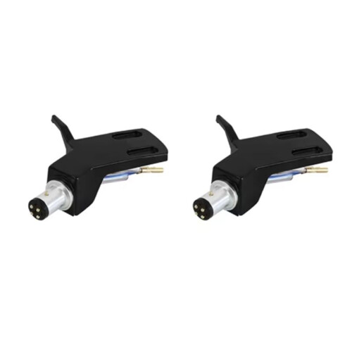 2Piece Turntable Headshell Record Player Needle Stand Replacement Technica Headshell Durable Pointer Cartridges Stylus