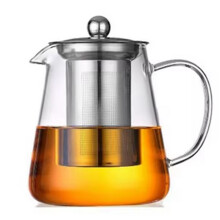 Théière en Verre Chauffante avec Filtre à Thé en Acier Inoxydable, Bouilloire à Fleurs, Théière et Infuseur, Théière Puer Oolong 950 Ml