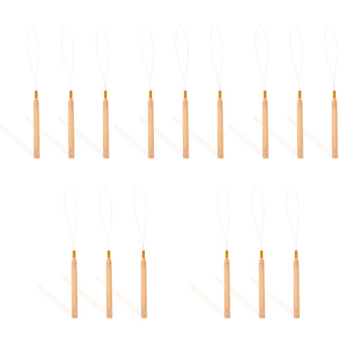 15Stk Perlenfädelwerkzeug Beading Tool Für Bastler Hellbraun 2