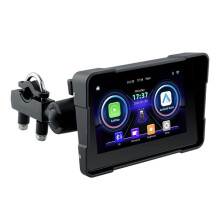 Trådlös CarPlay Moto 5-Tums Bärbar Digital Motorcykelinstrumentpanel Navigationsskärm Bilmonitor