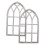 6Pcs Vintage Wood Arched Window Frame Rustic Wall Decoration 1
