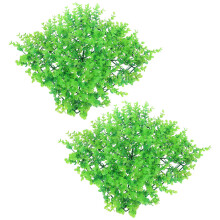 8Pcs Green PVC Faux Greenery Wall Panels Easy Install Outdoor Decor