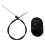 3Pcs Recliner Pull Handle Replacement Black Steel Plastic 1