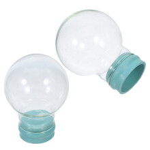 6Pcs Clear Glass Snow Globe Kits for DIY Snow Globe and Party Favors