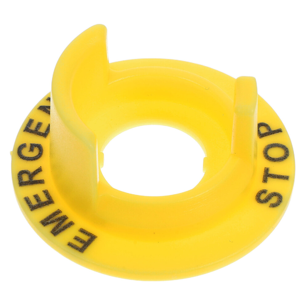 5Pcs Push Button Switch Protector Emergency Stop Cover Yellow Plastic 3653449700702