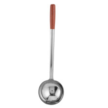 Heat-Resistant Stainless Steel Sauna Scoop with Wooden Handle