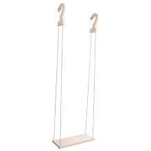 2Pièces Étagère Murale Swing Bois Beige Décorative Fonctionnelle