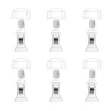 12Pièces Supports D'étiquettes En Plastique Transparent Pour Commerce