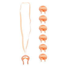 14Pcs Non Slip Silicone Nose Clips for Swimming Adults and Kids Yellow
