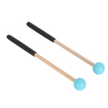 Schlagholz Rubber & Ahorn-Zungentrommel-Schlägel Blau 22cm