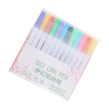 3Ensembles Stylos Couleurs Double-Ligne Légers Pour Art Loisirs