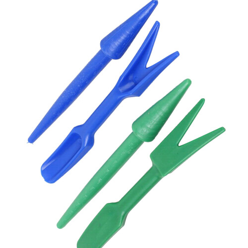 4Sets Random Color Garden Dibber Plastic Seedlings Transplanting Tool