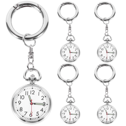 15Pcs Practical Nurse Watches for Women with Durable Key Ring Design