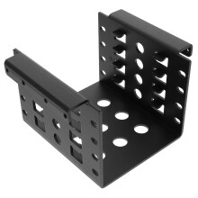 2Pcs Black Aluminum 2.5 Inch Hard Drive Mounting Brackets for Storage