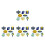32Pcs DIY Hanukkah Embroidered Polyester Patches for Backpacks Pants 4