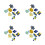 32Pcs DIY Hanukkah Embroidered Polyester Patches for Backpacks Pants 9