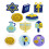 32Pcs DIY Hanukkah Embroidered Polyester Patches for Backpacks Pants 11
