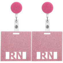 8St Roze Badge Card Voor Acrylic Met Duidelijke En