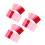 90Stk Rote Bastelfilzplatten Robust Für Patchwork & Ideen 5