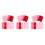 90Stk Rote Bastelfilzplatten Robust Für Patchwork & Ideen 6