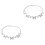 2Stk Waist Chain Damen Gürtel Accessoire Silber Elegant 3