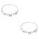 2Stk Waist Chain Damen Gürtel Accessoire Silber Elegant 6
