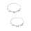 2Stk Waist Chain Damen Gürtel Accessoire Silber Elegant 7