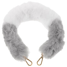 5Pcs Plush Metal Buckle Bag Straps Soft Fuzzy Crossbody Handles Multi