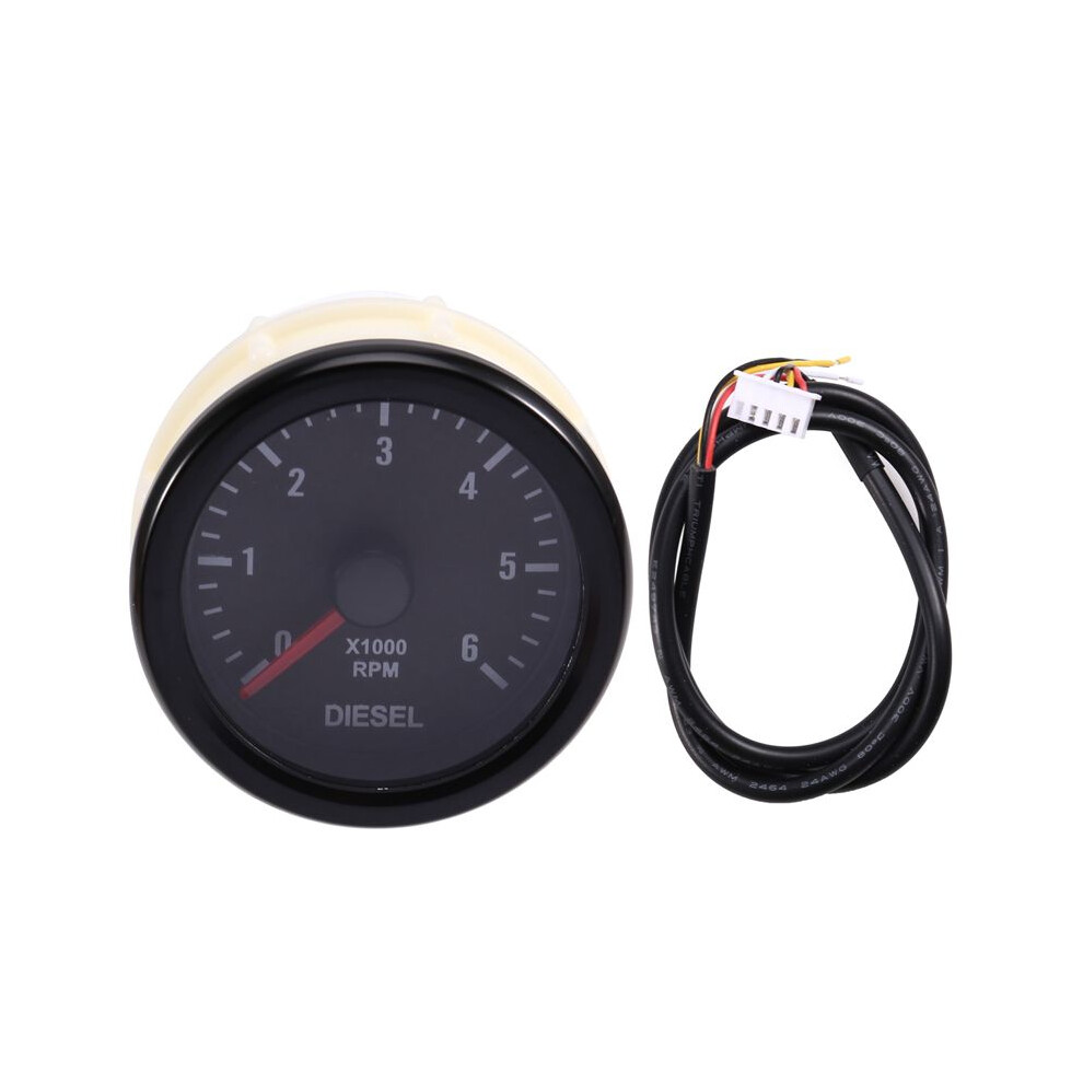 52Mm 0-6000 Rpm ( Dash) Electrical Tachometer Gauge For Motor Engine 6033121020040