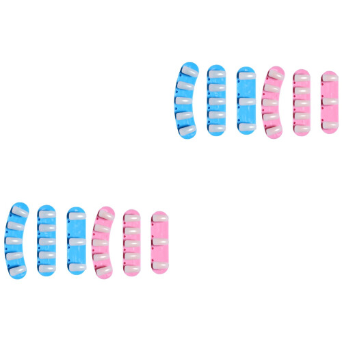 Pink Nail Practice Rack Aus Robustem Kunststoff Für Nageldesigns 2