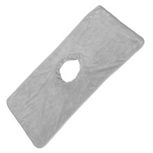2Pcs Salon Grade Massage Table Cloth Light Grey Soft Cotton Bed Cover