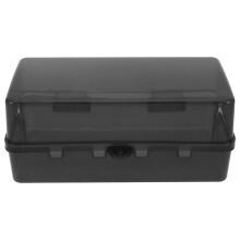 2Pièces Boîte De Jonction Étanche Pour Usage Extérieur Noir Résistant