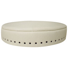 3St PU Tasbodems in Beige Rond Voor Creatieve Tasdecoratie