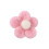 2Pièces Boules Feutre Rose Pour Décoration Fleurs DIY 1