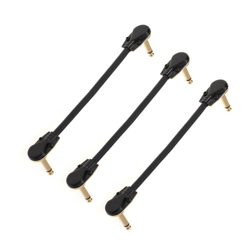3Pièces Câbles Patch Instrument Connecteurs Métalliques Durables