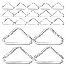 35Pièces Boucles Métal Argent Triangulaires Pour Réparation Trampoline