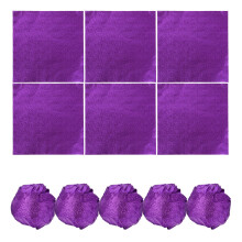 200Pièces Cerclages Aluminium Violet Pour Bonbons Chocolats DIY