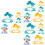 12Pièces Bonnet De Bain Bébé Ajustable Protection 6