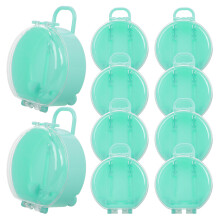 60Pcs Light Green Small Storage Box Kids Jewelry Toy Organizer Plastic