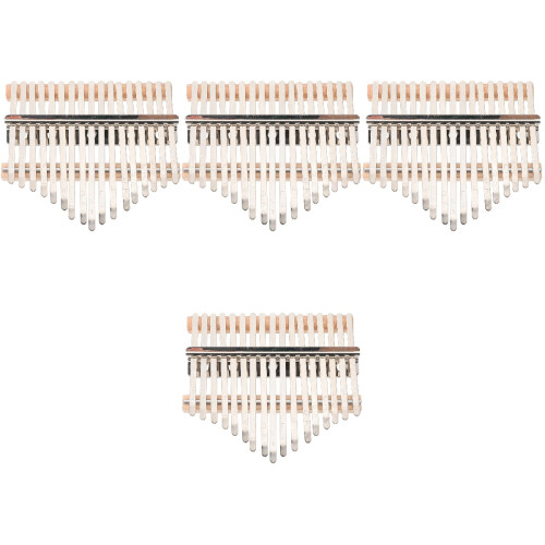 4Sets Silver Thumb Piano DIY Set Durable Kalimba Assembly Accessories 2