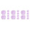 18Pièces Support Magnétique Violet Réglable Câbles Chargeur Bureau 7