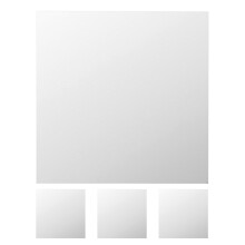 8Pcs Self Adhesive Silver Acrylic Mirrors Full Length for Gym Bedroom
