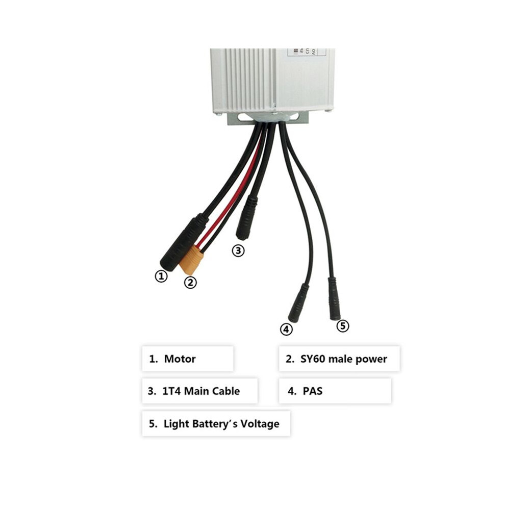 Electric Bicycle Controller 36V48v 750W Brushless 25A Sine Wave Controller Electric Bicycle Accessories 4713291179305