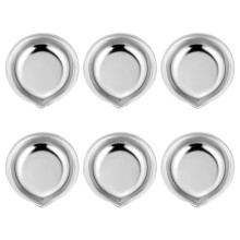 18Pcs Silver Stainless Steel Paint Palette Tray Compact for Home Use